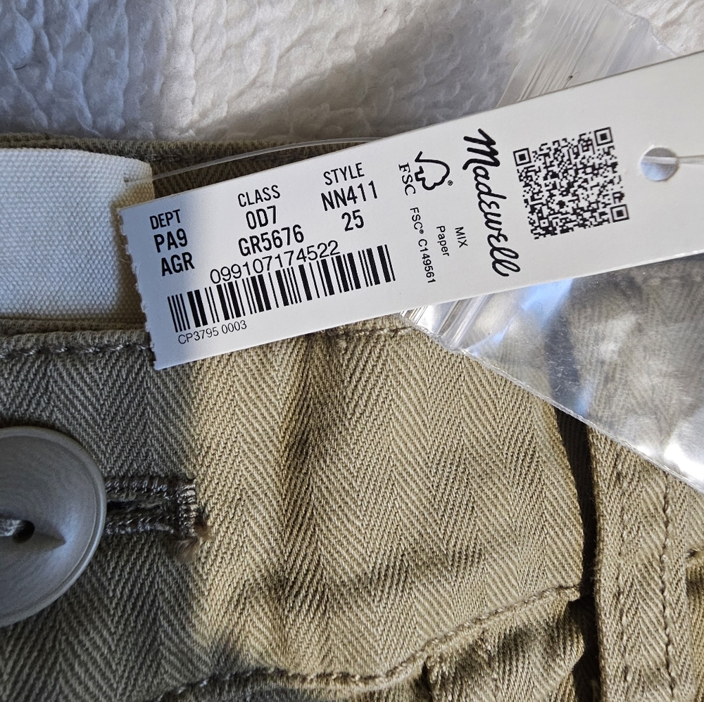 Madewell Cargo Pants NWT Women's 25 Beige. - Picture 7 of 9